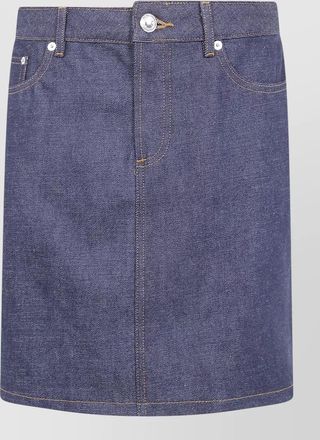 A.P.C. cotton straight skirt