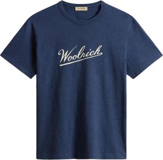 Woolrich Mouline Jersey T-shirt - men - Cotton - 3XL - Blue