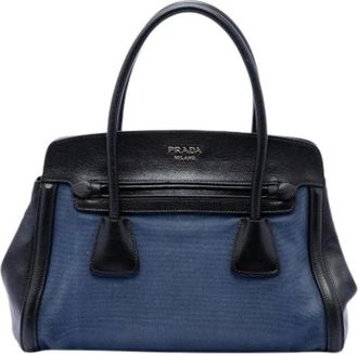 Prada Borsa Satchel Pre-owned - - Pre-owned - Donna - Blu - ONE SIZE