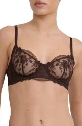 Kat The Label Sofia Underwire Bra in Espresso at Nordstrom, Size Xx-Small