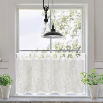 Gerster Scheibengardine »Donna« Schlaufen 1 Stk. tlg. Schlaufen, Bio Baumwolle