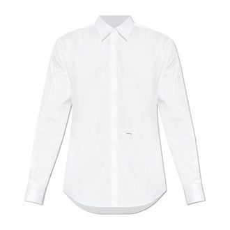 Dsquared2 Formal Shirts, male, White, Size: 2XL Logo Shirt