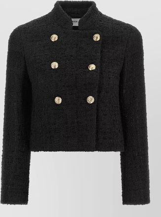 Balmain tweed double-breasted short jacket