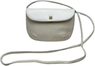 Givenchy Pre-owned Cross Body Bags, female, White, Size: ONE SIZE Pre-owned Leather Shoulder Bag