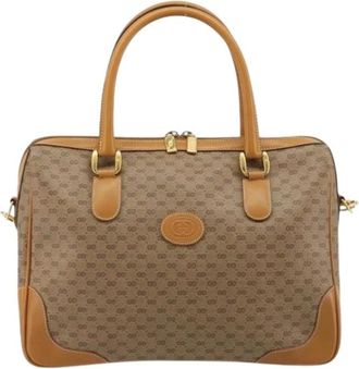 Gucci Pre-owned Vintage Handbag - Dames - Vintage Handtas - Beige - ONE Size - Vintage