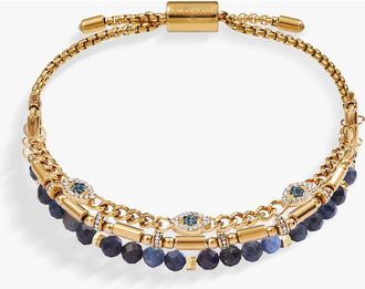 Alex and Ani Evil Eye Stranded Bracelet Set in Gold at Nordstrom, Size Small