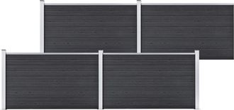 vidaXL Vidaxl - Recinzione Da Giardino In Wpc 699x106 Cm Grigia
