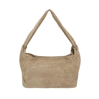 Generic Faux Suede Shoulder Bag Large Hobo Bags Commute Bag for Women Shopping (Khaki)
