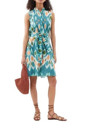 Erdem Ikat Print Linen Dress Size 38