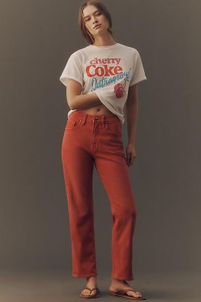 Good American Good Icon Ankle High-Rise Straight-Leg Jeans