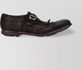 Churchs fringed round toe perforated loafers