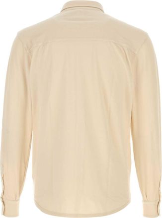 Fedeli Mens Shirt Beige Cotton