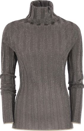 Fabiana Filippi Ribbed Turtleneck With Lurex