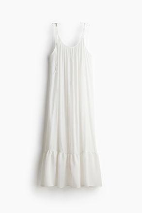 H&M Strandkleid mit Bindetr&auml;gern - Weiss
