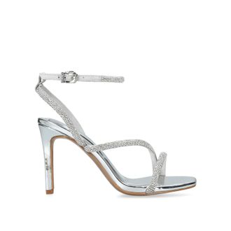 Carvela Womens Paparazzi Sandals - Silver material_Synthetic - Size UK 7