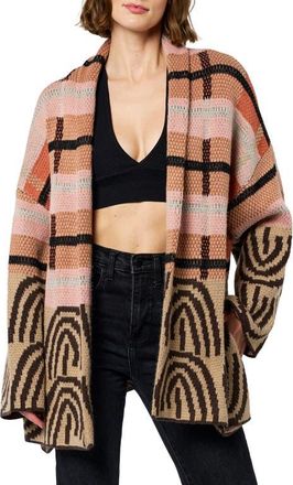 Ciebon Irene Knit Jacket in Khaki Multi at Nordstrom, Size X-Small