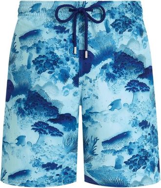 Vilebrequin Okorise Lange Stretch Zwemshorts - Heren - Strandmode - Blauw - S - Badmode