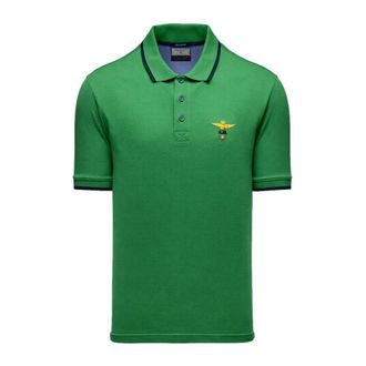 Aeronautica Polo In Piqu&eacute; Di Cotone - Heren - Polos - Groen - XL - Katoen - Tops