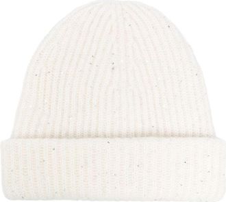 Fabiana Filippi Ribbed Wool Blend Beanie