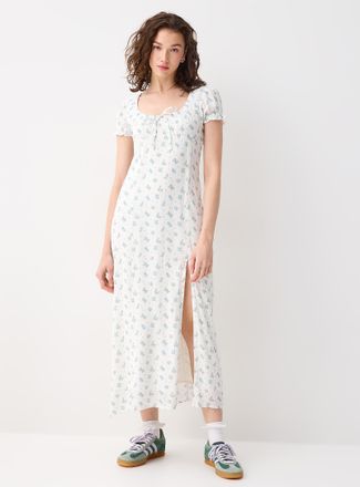 Twik Womens Crinkled-effect maxi dress