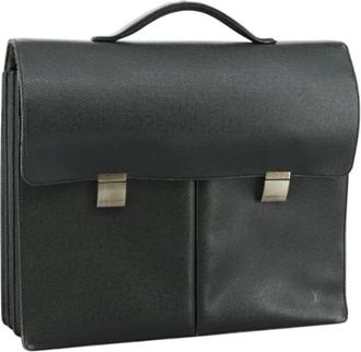 Louis Vuitton Pre-owned Leather briefcases - Dames - Vintage Handtas - Zwart - ONE Size - Leer - Vintage