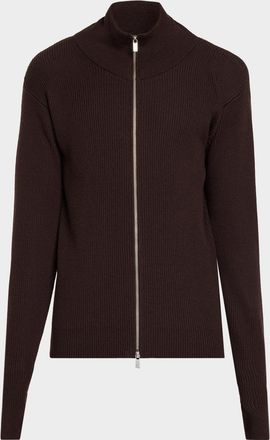 Barena Men & apos;s Corba Virgin Wool Zip-Up Cardigan