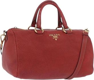 Prada Pre-owned Handbags, female, Red, Size: ONE SIZE Pre-owned Vintage Hand Bag