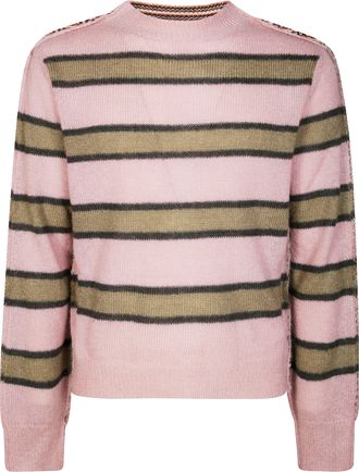 Marni Relaxed Fit Striped Knit Sweater