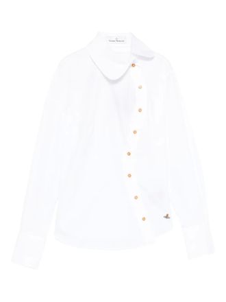 Vivienne Westwood Bella orb-embroidered shirt - women - Cotton - 38 - White