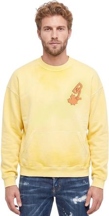 Dsquared2 Yellow Crew Neck Sweatshirt