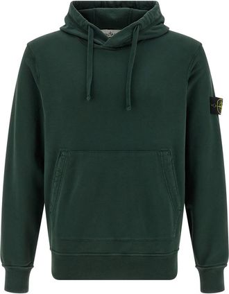 Stone Island Logo Badge Hoodie