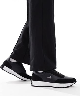 Brave Soul Sneakers in camoscio sintetico color blu navy