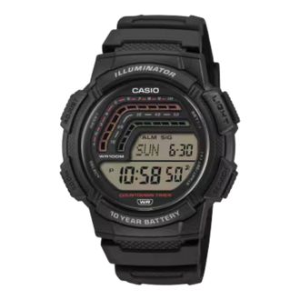 Casio Mens Digital Sport Watch Black Resin Band - WS-1800-1AVCF