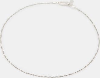 AllSaints Womens Sterling Silver Box Chain Fine Sterling Silver Necklace, Size: One Size