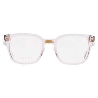 Gucci Demo Square Unisex Eyeglasses GG0184O 005 50