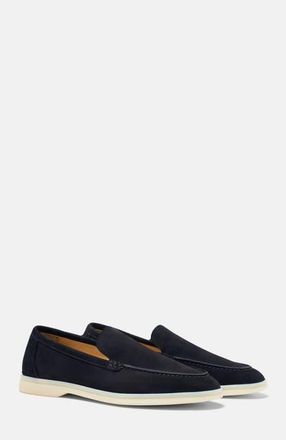 Scarosso Ludovica Woven Loafers in Blue Graphite - Suede at Nordstrom, Size 38.5