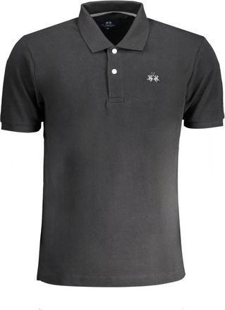 La Martina Kleding - Heren - Polos - Zwart - S - Tops