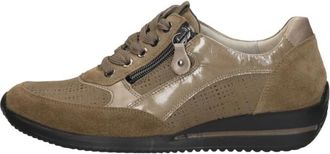 Waldl&auml;ufer Himona Veterschoenen Laag - Dames - Sneakers - Grijs - 37 EU - Leer - Schoenen