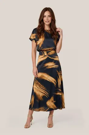 Mart Visser Scarlett Print Top Zwart / Goud