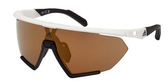 Adidas Sport SP0071 CMPT AERO LI 24G Mens Sunglasses White Size 135
