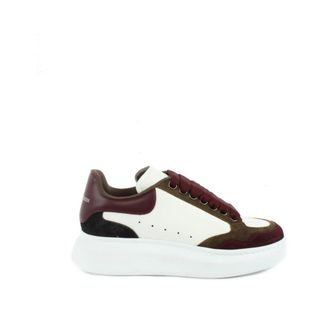 Alexander McQueen Alexander McQueen, Sneakers, female, White, Size: 11 US New Suede Velour Sneakers