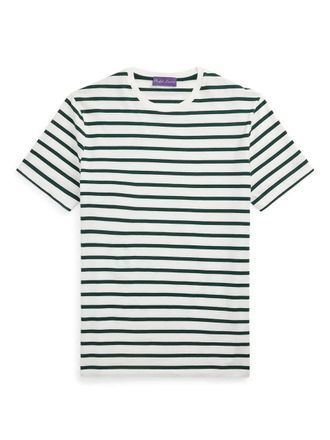 Ralph Lauren Purple Label striped T-shirt - men - Cotton - L - White