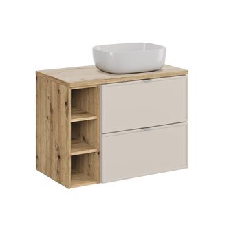 Petits Meubles Mueble lavabo 3 compartimientos estratificado 80.6cm