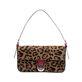 Staud Leopard-Pattern Shoulder Bag - female - STAUD - Shoulder Bags - Multicolor - ONE SIZE - Bags