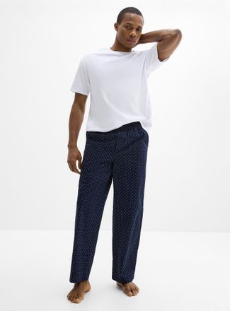 Le 31 Mens Striped poplin pyjama pant