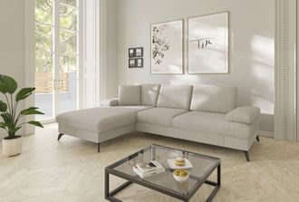 Sit&more Ecksofa »Morris Jubi L-Form, B: 247 cm« mit Armteilfunktion & 1 Zierkissen, optional Bettfunktion