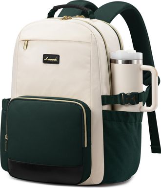 Lovevook Laptop Backpack for Women with Pouch Pocket for Large Capacity Cup,17.3 Inch Backpack Womens Travel Backpack, Waterproof Laptop Computer Bag for Work 