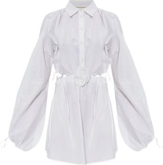 Blumarine Abito corto in cotone - Bianco