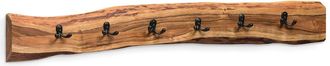 Alaterre Alpine Natural Live Edge Wood 48in Coat Hooks