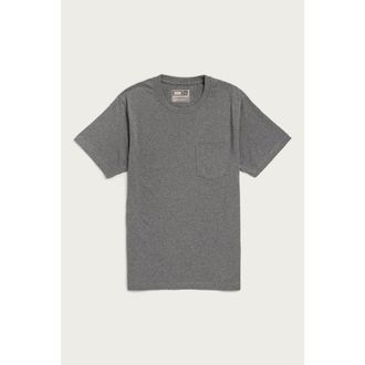 Bridge & Burn Recycled Pocket Tee in Grey Heather at Nordstrom, Size Xx-Large